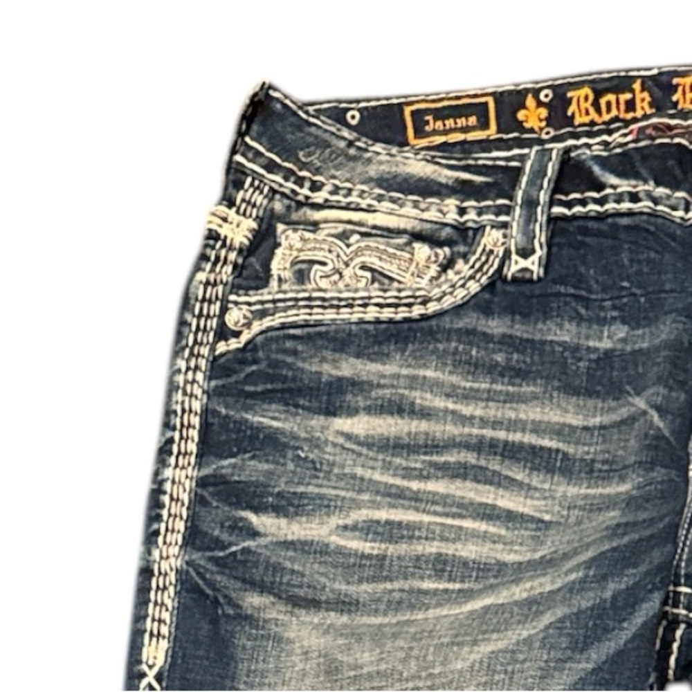 NWT Rock Revival Distressed Bootcut (Janna) Jeans - Picture 5 of 13